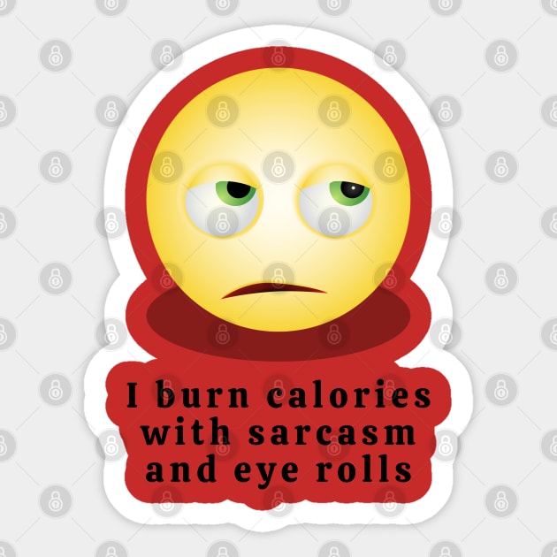 Sarcasm and eye rolls Sticker by Said with wit